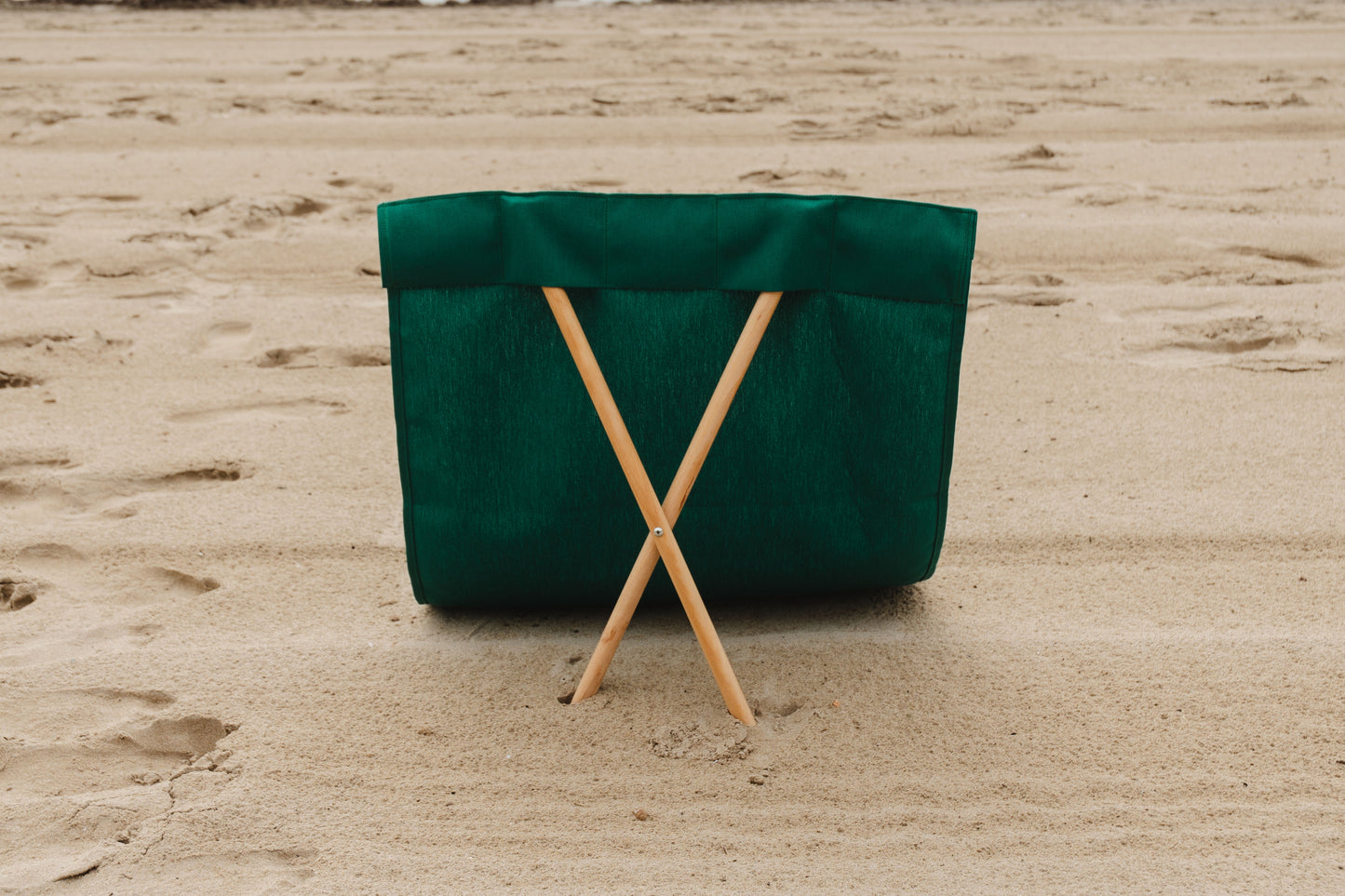Green towel chair